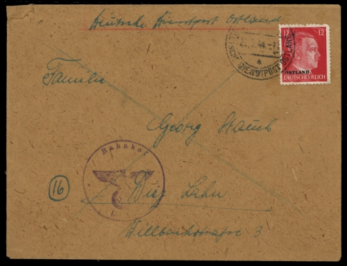 1941, Deutsche Besetzung II. WK Ostland, 20, Brief