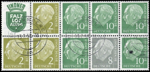 1956, Bundesrepublik Deutschland, HBl. 7, gest.