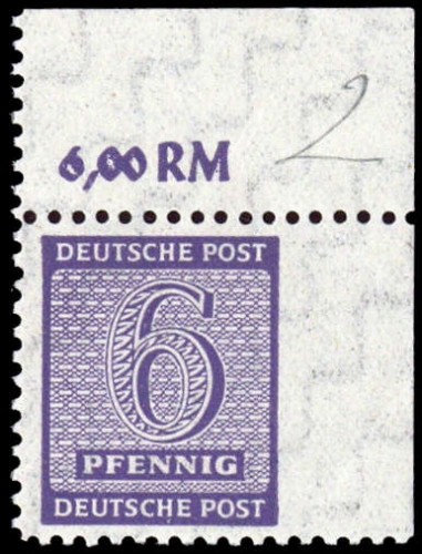 1945, SBZ Westsachsen, 117 BX Ecke, **