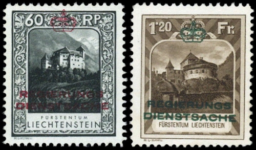 1932, Liechtenstein, D 1-8, (*)