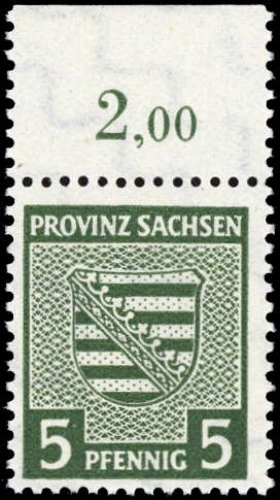 1945, SBZ Provinz Sachsen, 75 Yb OR, **
