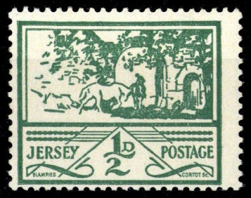 1943, Deutsche Besetzung II. WK Jersey, 3, **