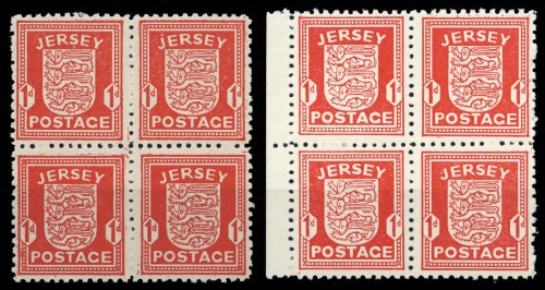 1941, Deutsche Besetzung II. WK Jersey, 2 x+y (4), **