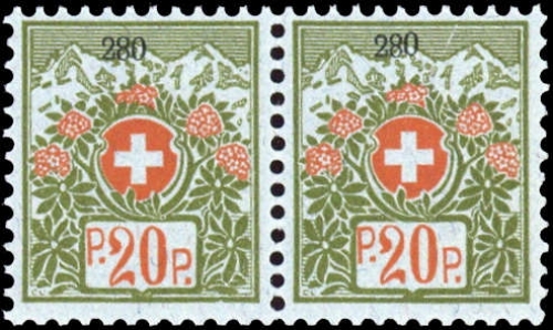 1911, Schweiz, PF 7 I PF VI, **
