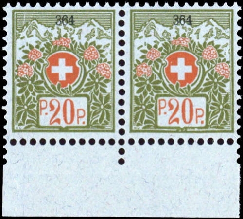 1911, Schweiz, PF 7 I PF VII, **