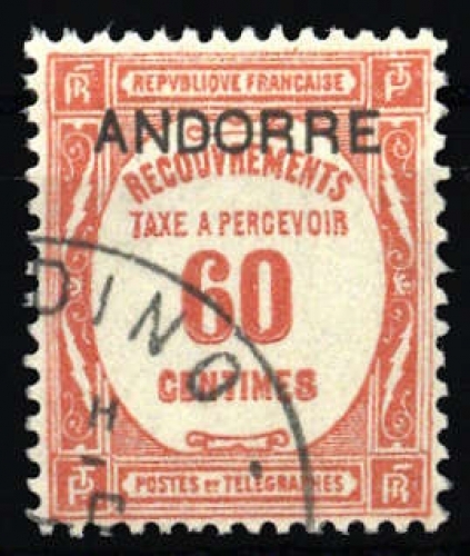 1931, Andorra Französische Post, P 11, gest.