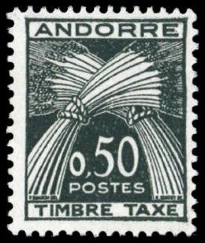 1961, Andorra Französische Post, P 45, **