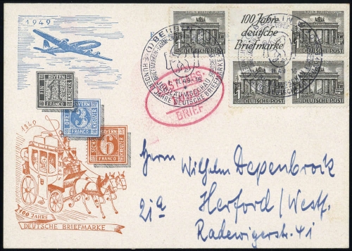 1949, Berlin, W 1, FDC