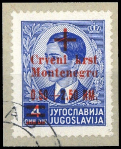 1944, Deutsche Besetzung II. WK Montenegro, 32, Briefst.