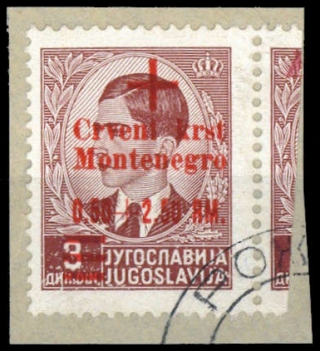 1944, Deutsche Besetzung II. WK Montenegro, 31, Briefst.