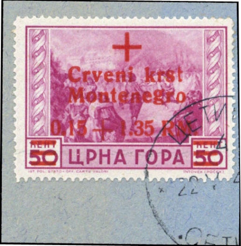 1944, Deutsche Besetzung II. WK Montenegro, 30, Briefst.