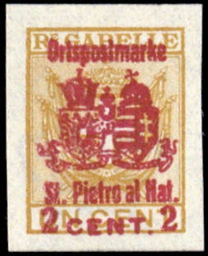 1918, Österreich Feldpost Italien örtliche Zustellmarken, II SP