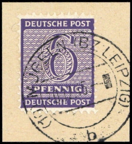 1945, SBZ Westsachsen, 117 AX a, Briefst.
