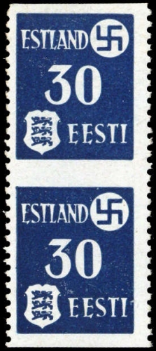 1941, Deutsche Besetzung II. WK Estland, 3 Uw (2), **