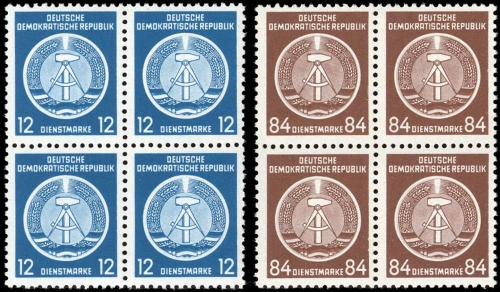 1954, DDR, D 1-17 (4), **