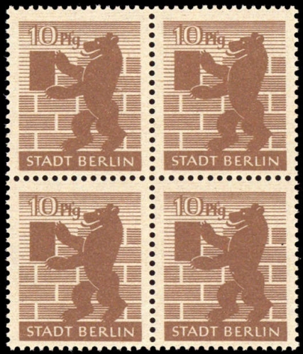 1945, SBZ Berlin Brandenburg, 4 A b waz (4), **