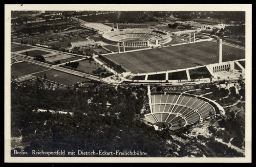 1936, Sport u. Spiel,Olympia Berlin 1936,Sportstätten, 611, Brief