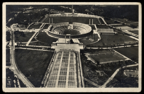 1936, Sport u. Spiel,Olympia Berlin 1936,Sportstätten, Brief
