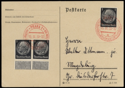 1939, Böhmen und Mähren, DR 512 (3), Brief