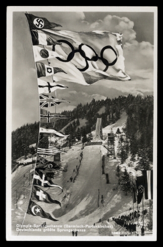 1936, Sport u. Spiel,Olympia 1936 Garmisch,, Brief
