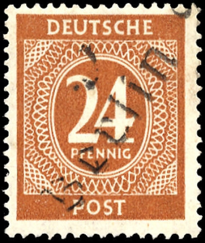 1948, SBZ Handstempel Bezirk 3, I m I Var., **