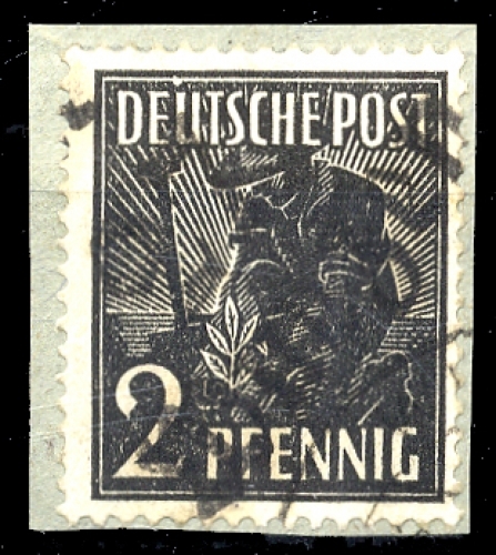 1948, SBZ Handstempel Bezirk 27, 166 VII PF I, Briefst.