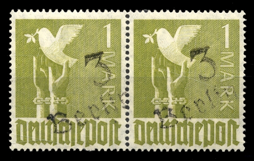 1948, SBZ Handstempel Bezirk 3, II a I, **