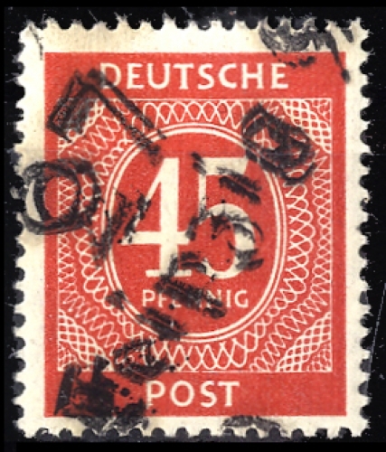 1948, SBZ Handstempel Bezirk 27, I s V, **