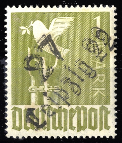 1948, SBZ Handstempel Bezirk 27, II a V, **