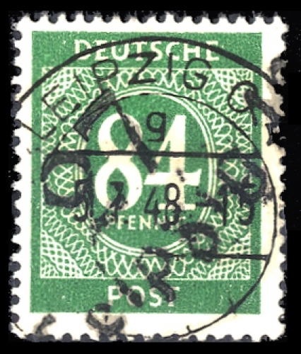 1948, SBZ Handstempel Bezirk 27, I x V, gest.