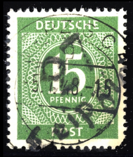 1948, SBZ Handstempel Bezirk 27, I i V, gest.