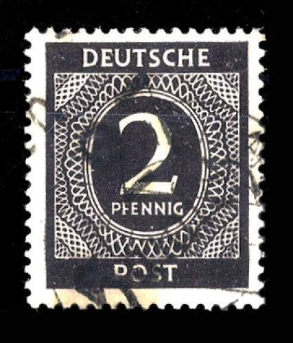 1948, SBZ Handstempel Bezirk 27, I a V, gest.