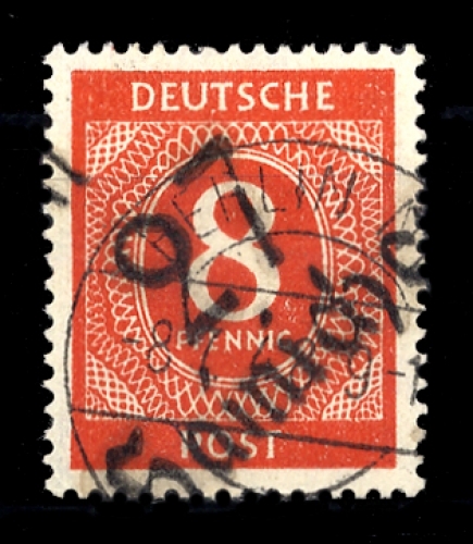 1948, SBZ Handstempel Bezirk 27, I d V, gest.