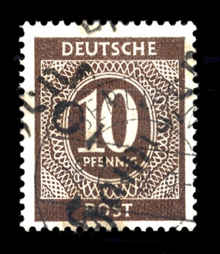 1948, SBZ Handstempel Bezirk 27, I e V, gest.