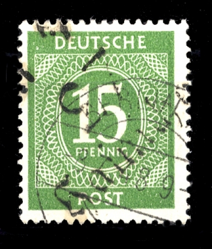 1948, SBZ Handstempel Bezirk 27, I i V, gest.