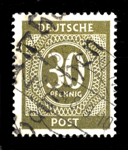 1948, SBZ Handstempel Bezirk 27, I p V, gest.