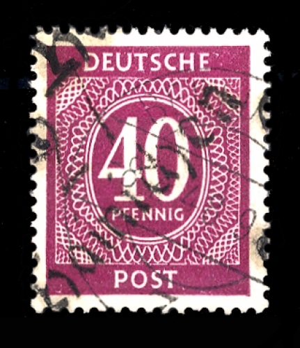 1948, SBZ Handstempel Bezirk 27, I r V, gest.