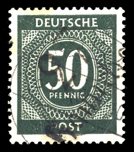 1948, SBZ Handstempel Bezirk 27, I t V, gest.