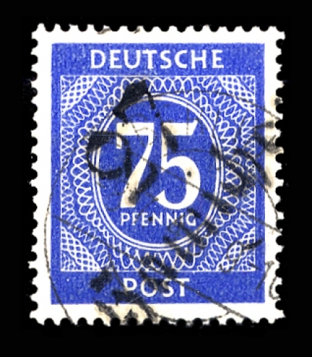 1948, SBZ Handstempel Bezirk 27, I v V, gest.