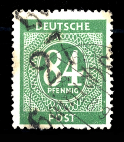 1948, SBZ Handstempel Bezirk 27, I x V, gest.