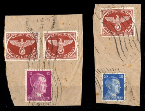 1942, Deutsche Besetzung II. WK, Feldpostmarken, 2 A (3), Briefst.