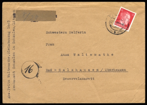 1943, Deutsche Besetzung II. WK Ukraine, 20, Brief