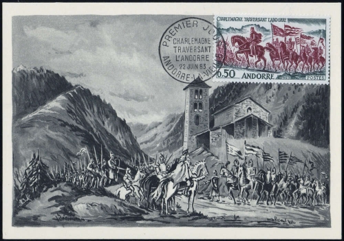 1963, Andorra Französische Post, 180 MK