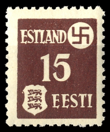1941, Deutsche Besetzung II. WK Estland, 1 y, **