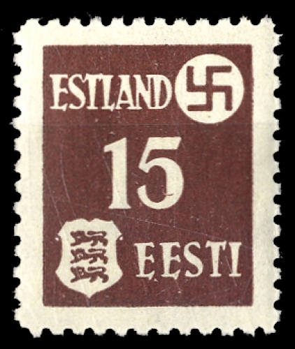1941, Deutsche Besetzung II. WK Estland, 1 y, **