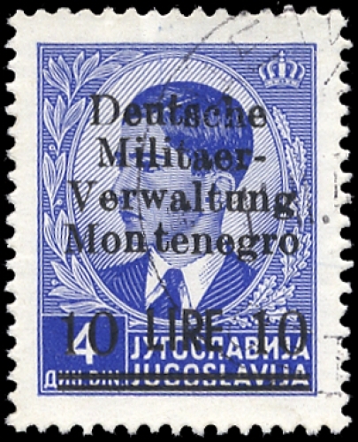 1943, Deutsche Besetzung II. WK Montenegro, 8, cto