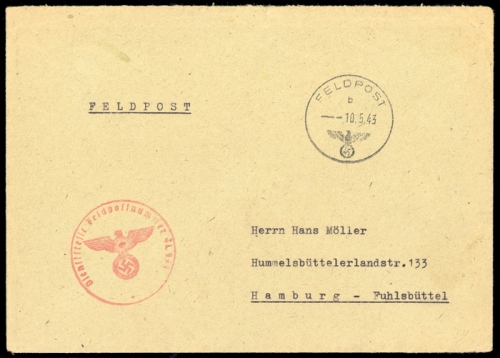 1943, Kroatien, Brief