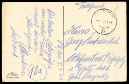 1944, Kroatien, Brief