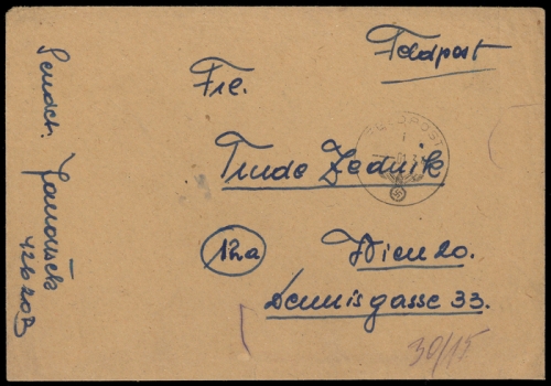 1944, Kroatien, Brief