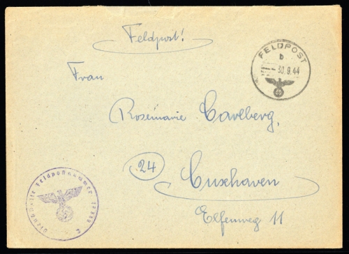 1944, Kroatien, Brief